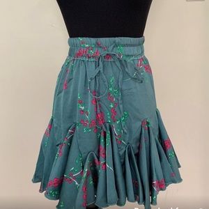 Pleated Ruffle Mini Skirt by Selfie Leslie